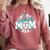 Baseball Mom Era Game Day Women's Comfort Colors Sweatshirt Orchid