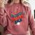 In My Baseball Mom Era Groovy Mom Baseball Mama Mother's Day Comfort Colors Sweatshirt Orchid