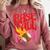 Baseball Mom Game Day Trendy Pink Leopard Mama Comfort Colors Sweatshirt Orchid