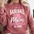 Baseball Mom Baseball Gloves Bat Baseball Player Comfort Colors Sweatshirt Orchid