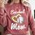 Baseball Mom Grandma Leopard Baseball Lover Fan Comfort Colors Sweatshirt Orchid