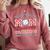 Baseball Mom I'm Not Yelling Support Cheerleading Comfort Colors Sweatshirt Orchid