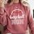Baseball Mom Leopard Print Baseball Game Day For Mama Comfort Colors Sweatshirt Orchid