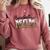 Baseball Mom Leopard Game Day Vibes Baseball Mama Comfort Colors Sweatshirt Orchid