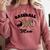 Baseball Mom Leopard Heart Game Day Love Mommy Comfort Colors Sweatshirt Orchid
