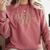 Baseball Mom Leopard Print Baseball Mother's Day Comfort Colors Sweatshirt Orchid