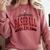 Baseball Mom Baseball Mama Mother's Day Red Loud Proud Comfort Colors Sweatshirt Orchid