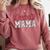 Baseball Mom Pink Baseball Mama Matching Family Daughter Comfort Colors Sweatshirt Orchid