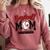 Baseball Mom Red Varsity Baseball Mama Cute Mother's Day Comfort Colors Sweatshirt Orchid