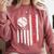 Baseball MOM USA American Flag Patriotic Mama Mother's Day For Women Kids Men Comfort Colors Sweatshirt Orchid