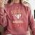 Baseball Moms Mother Kids Girls Boys School Game Comfort Colors Sweatshirt Orchid