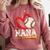 Baseball Nana Baseball Heart Family Matching Comfort Colors Sweatshirt Orchid Baseball Nana Baseball Heart Family Matching Comfort Colors Sweatshirt Orchid