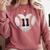 Baseball Number 11 Distressed Heart For Baseball Moms Comfort Colors Sweatshirt Orchid Baseball Number 11 Distressed Heart For Baseball Moms Comfort Colors Sweatshirt Orchid