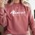 Baseball Pitcher Game Day Team Sport Player Coach Family Fan Premium Tri-Blend Comfort Colors Sweatshirt Orchid
