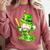 Baseball Player Ice Cream Drip Shamrocks St Patrick's Day Comfort Colors Sweatshirt Orchid Baseball Player Ice Cream Drip Shamrocks St Patrick's Day Comfort Colors Sweatshirt Orchid