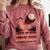 Baseball Valentine Forever On Deck For You Comfort Colors Sweatshirt Orchid