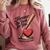 Baseball Valentine Forever On Deck For You Tee Comfort Colors Sweatshirt Orchid