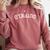BaseballSoftball Upside Down Outfield Comfort Colors Sweatshirt Orchid