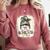 Bleached Messy Bun Game Day Vibes Baseball Mom Game Day Comfort Colors Sweatshirt Orchid Bleached Messy Bun Game Day Vibes Baseball Mom Game Day Comfort Colors Sweatshirt Orchid