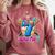 Blue Checkered I Was 6 Now I'm 7 Birthday Cake Baseball Drip Comfort Colors Sweatshirt Orchid Blue Checkered I Was 6 Now I'm 7 Birthday Cake Baseball Drip Comfort Colors Sweatshirt Orchid