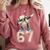 Boys Kids 67 Six Seven Sunglasses Dabbing Baseball Lover Comfort Colors Sweatshirt Orchid