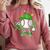 Boys St Patricks Day Baseball Player Pitcher Coach Kids Comfort Colors Sweatshirt Orchid