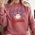 Brother Of Rookie 1st Birthday Baseball Boy Family Matching Comfort Colors Sweatshirt Orchid