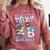 Bruh It's My 8th Birthday Baseball Ice Cream Drip 8 Year Old Comfort Colors Sweatshirt Orchid
