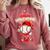 Bruh Valentine Baseball Drip Icecream Apparel Men Youth Boys Comfort Colors Sweatshirt Orchid