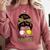 Busy Raising Ballers Tennis Baseball Mom Messy Bun Leopard Comfort Colors Sweatshirt Orchid