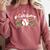 Catcher Mom Baseball Mom Leopard Game Day Comfort Colors Sweatshirt Orchid