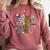 Checkered Leopard Game Day Baseball Men Women Kids Comfort Colors Sweatshirt Orchid Checkered Leopard Game Day Baseball Men Women Kids Comfort Colors Sweatshirt Orchid