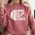 Chicks Dig The Pitcher Baseball Comfort Colors Sweatshirt Orchid
