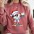 Christmas Baseball Ice Cream Dripping Santa Baseball Drip Comfort Colors Sweatshirt Orchid Christmas Baseball Ice Cream Dripping Santa Baseball Drip Comfort Colors Sweatshirt Orchid