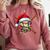 Christmas Baseball Pajama Santa For Men Boys Girls Kids Xmas Comfort Colors Sweatshirt Orchid Christmas Baseball Pajama Santa For Men Boys Girls Kids Xmas Comfort Colors Sweatshirt Orchid