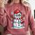 Christmas Baseball Snowman Xmas Pajamas Women Men Boys Comfort Colors Sweatshirt Orchid Christmas Baseball Snowman Xmas Pajamas Women Men Boys Comfort Colors Sweatshirt Orchid