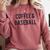 Coffee And Baseball Comfort Colors Sweatshirt Orchid Coffee And Baseball Comfort Colors Sweatshirt Orchid