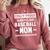 Crazy Proud Always Loud Baseball Mom Baseballer Comfort Colors Sweatshirt Orchid