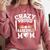 Crazy Proud Always Loud Baseball Mom Mother's Day Premium Comfort Colors Sweatshirt Orchid