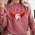 Cute Baseball &Cupid Wings Happy Valentines Boys Men Comfort Colors Sweatshirt Orchid