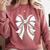 Cute Baseball Coquette Bow For Women Girls Baseball Mama Mom Comfort Colors Sweatshirt Orchid Cute Baseball Coquette Bow For Women Girls Baseball Mama Mom Comfort Colors Sweatshirt Orchid