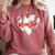 Cute Baseball Mom Heart Mother's Day Sport Mama Mom Life Comfort Colors Sweatshirt Orchid