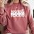 Cute Sports Baseball Mom Game Day Comfort Colors Sweatshirt Orchid
