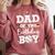 Dad Of The Birthday Boy Baseball Bday Family Comfort Colors Sweatshirt Orchid