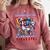 Dominican Puerto Rican Pride Baseball Flag Unity Comfort Colors Sweatshirt Orchid