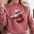 Dominican Republic Santa Christmas Baseball Beisbol Comfort Colors Sweatshirt Orchid
