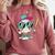 Dripping Baseball Baseball Lover Player Baseballer Comfort Colors Sweatshirt Orchid