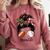 Football Mom Baseball Mom Life Messy Bun Mom Of Both Comfort Colors Sweatshirt Orchid