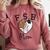 Football Soccer Baseball Mom For Women Comfort Colors Sweatshirt Orchid