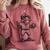 Frog Basketbal Men Women Grumpy Frog Playing Baseball Comfort Colors Sweatshirt Orchid